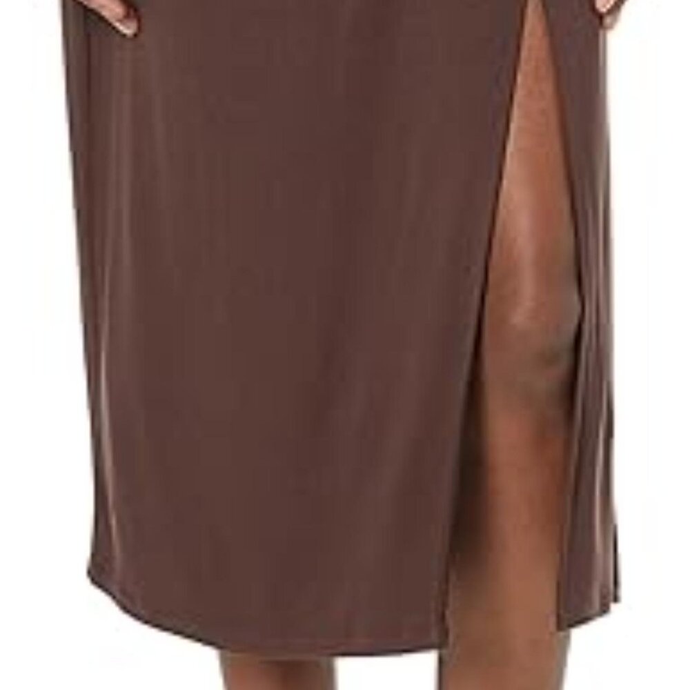 NEW Vince Women's Side Twist Midi Skirt in "Truffle", Size Large. - Picture 8 of 8